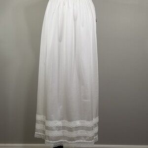NWT Patricia Lingerie Womens 1X Custom Length Adjustable Half Slip Ivory Lace